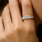 Stunning 925 Silver Dual Row Marquise Zircon Ring for Women – Elegant Party & Daily Wear Finger Ring