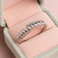 Stunning 925 Silver Dual Row Marquise Zircon Ring for Women – Elegant Party & Daily Wear Finger Ring