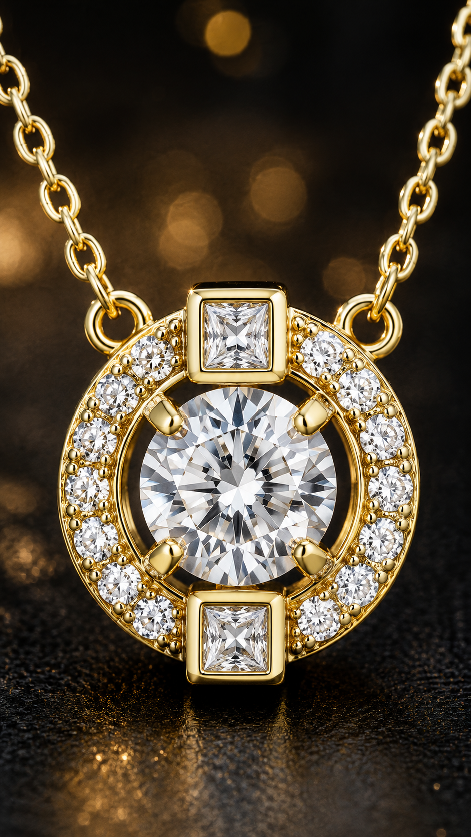 Classic Halo Pendant