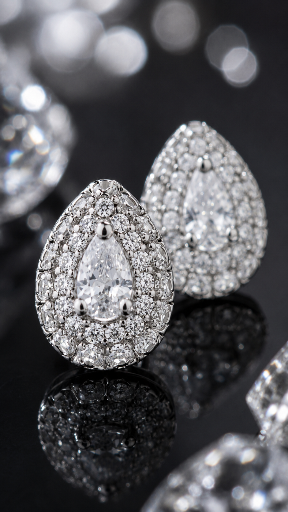 Pear-Cut Earrings