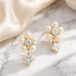 Pearl Princess-Cut Earrings