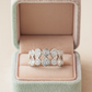 Luxury 925 Silver Designer Zircon Cluster Ring for Women – Stylish Wide Band Finger Ring for Party & Festive Wear