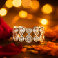Luxury 925 Silver Designer Zircon Cluster Ring for Women – Stylish Wide Band Finger Ring for Party & Festive Wear