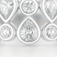 Luxury 925 Silver Designer Zircon Cluster Ring for Women – Stylish Wide Band Finger Ring for Party & Festive Wear