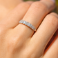 Elegant 925 Silver Classic Zircon Band Ring for Women – Timeless Sparkling Finger Ring for Daily & Party Wear