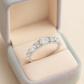 Elegant 925 Silver Classic Zircon Band Ring for Women – Timeless Sparkling Finger Ring for Daily & Party Wear