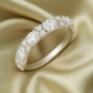 Elegant 925 Silver Classic Zircon Band Ring for Women – Timeless Sparkling Finger Ring for Daily & Party Wear