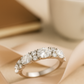 Elegant 925 Silver Classic Zircon Band Ring for Women – Timeless Sparkling Finger Ring for Daily & Party Wear