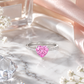 Pink Heart Solitaire Ring