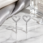 Open Heart Threader Earrings