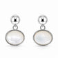 Silver Oval Earrings