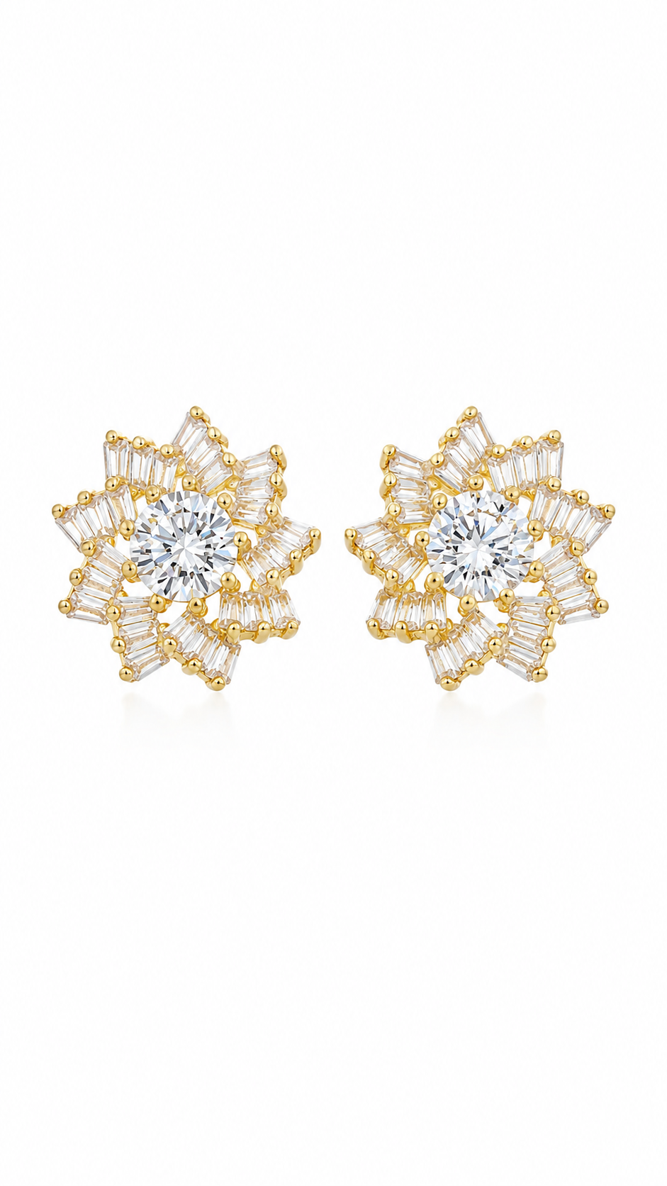 Sunburst Crystal Earrings