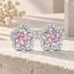 Silver Pink Earrings