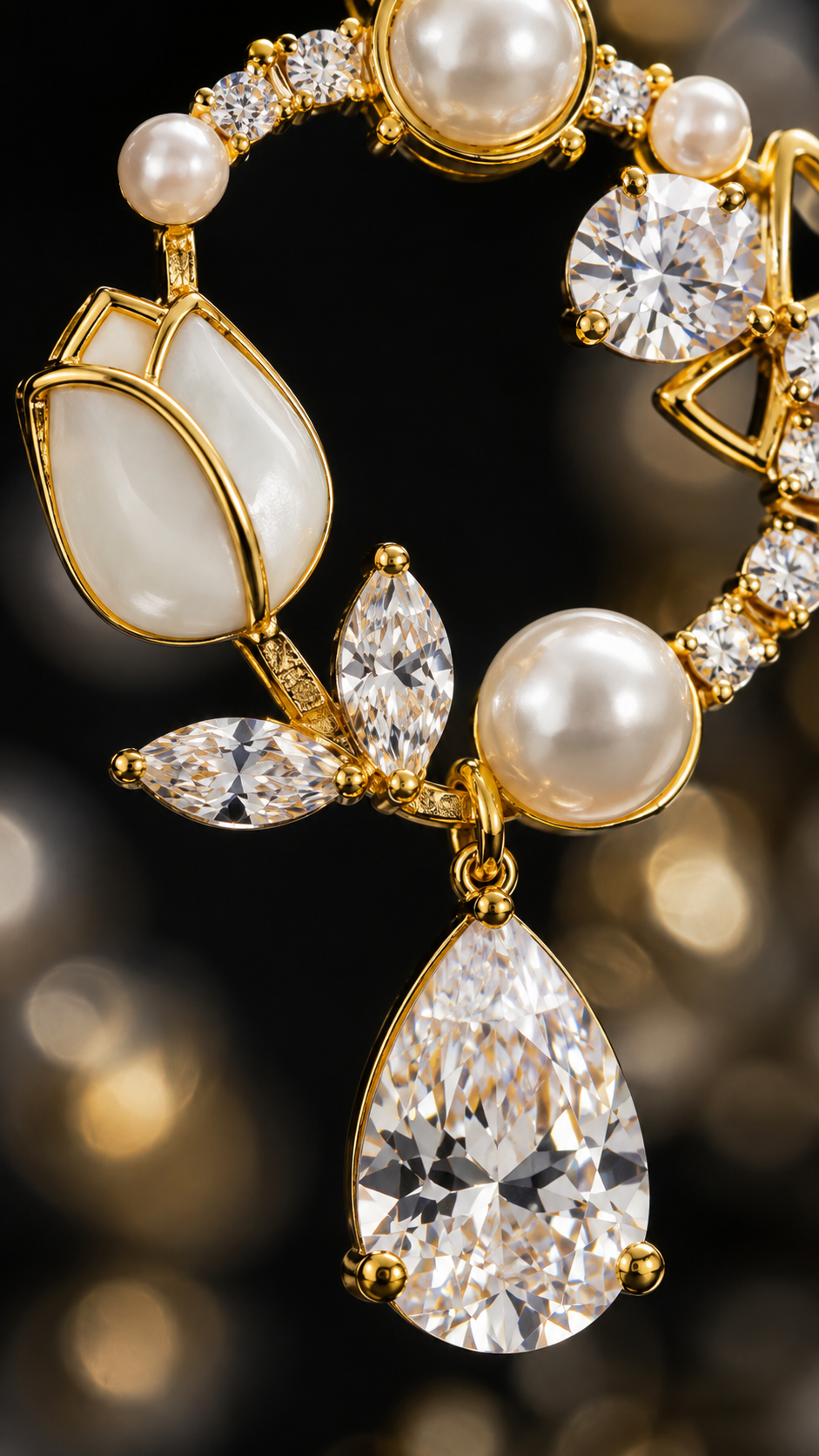 Pearl Wreath Earrings