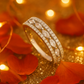Elegant 925 Silver Dual Row Marquise Zircon Band Ring for Women – Stylish Party & Daily Wear Finger Ring