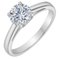 Classic 925 Silver Round Solitaire Zircon Ring for Women – Elegant Engagement & Daily Wear Finger Ring
