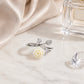 Rose & Leaf Open Ring