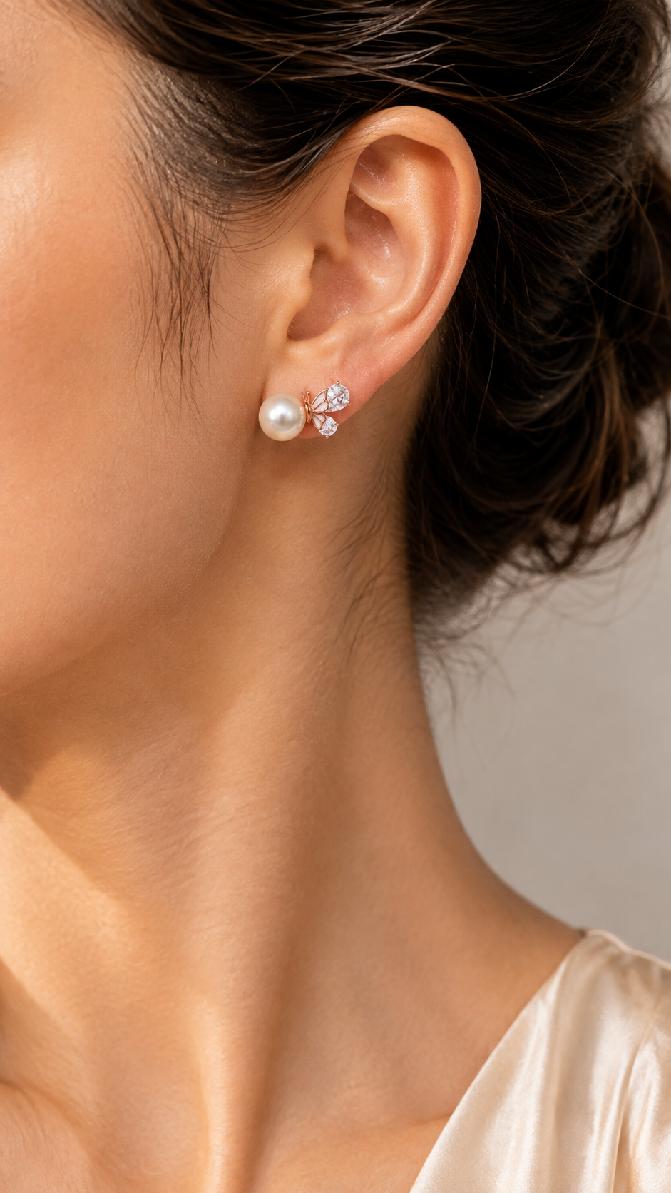 Pearl Butterfly Earrings