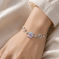 Silver Celestial Butterfly Moon & Star CZ Charm Bracelet