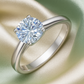 Classic 925 Silver Round Solitaire Zircon Ring for Women – Elegant Engagement & Daily Wear Finger Ring