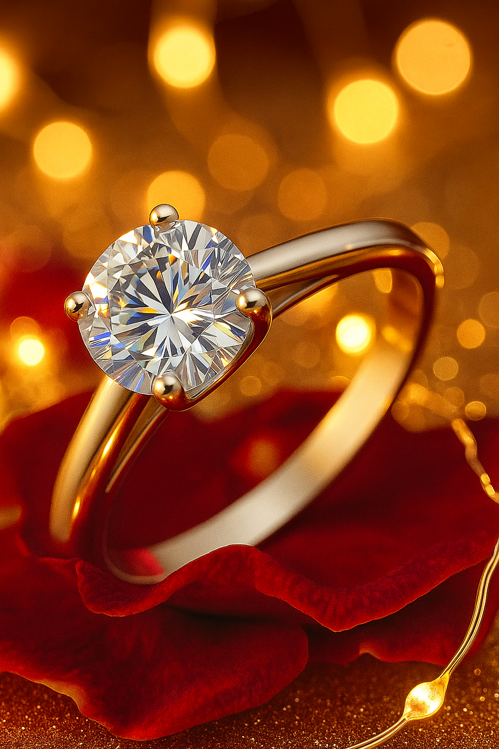 Classic 925 Silver Round Solitaire Zircon Ring for Women – Elegant Engagement & Daily Wear Finger Ring