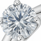 Classic 925 Silver Round Solitaire Zircon Ring for Women – Elegant Engagement & Daily Wear Finger Ring
