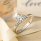 Classic 925 Silver Round Solitaire Zircon Ring for Women – Elegant Engagement & Daily Wear Finger Ring