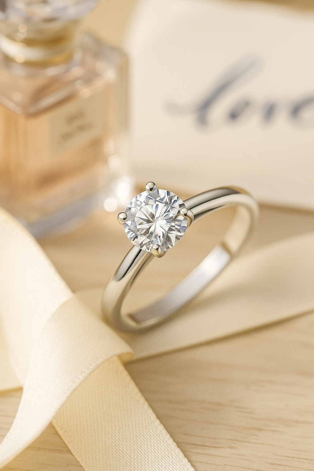 Classic 925 Silver Round Solitaire Zircon Ring for Women – Elegant Engagement & Daily Wear Finger Ring