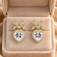Bow Heart Earrings