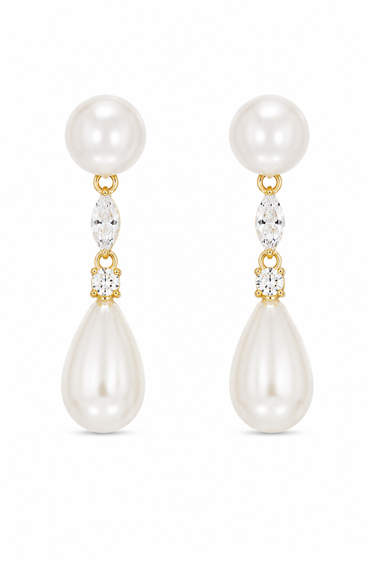 Pearl Marquise Earrings
