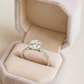 Elegant 925 Silver Solitaire Zircon Ring for Women – Classic Round Stone Finger Ring with Side Detailing
