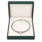 Silver Multi-Strand Knot Charm Bracelet for Women