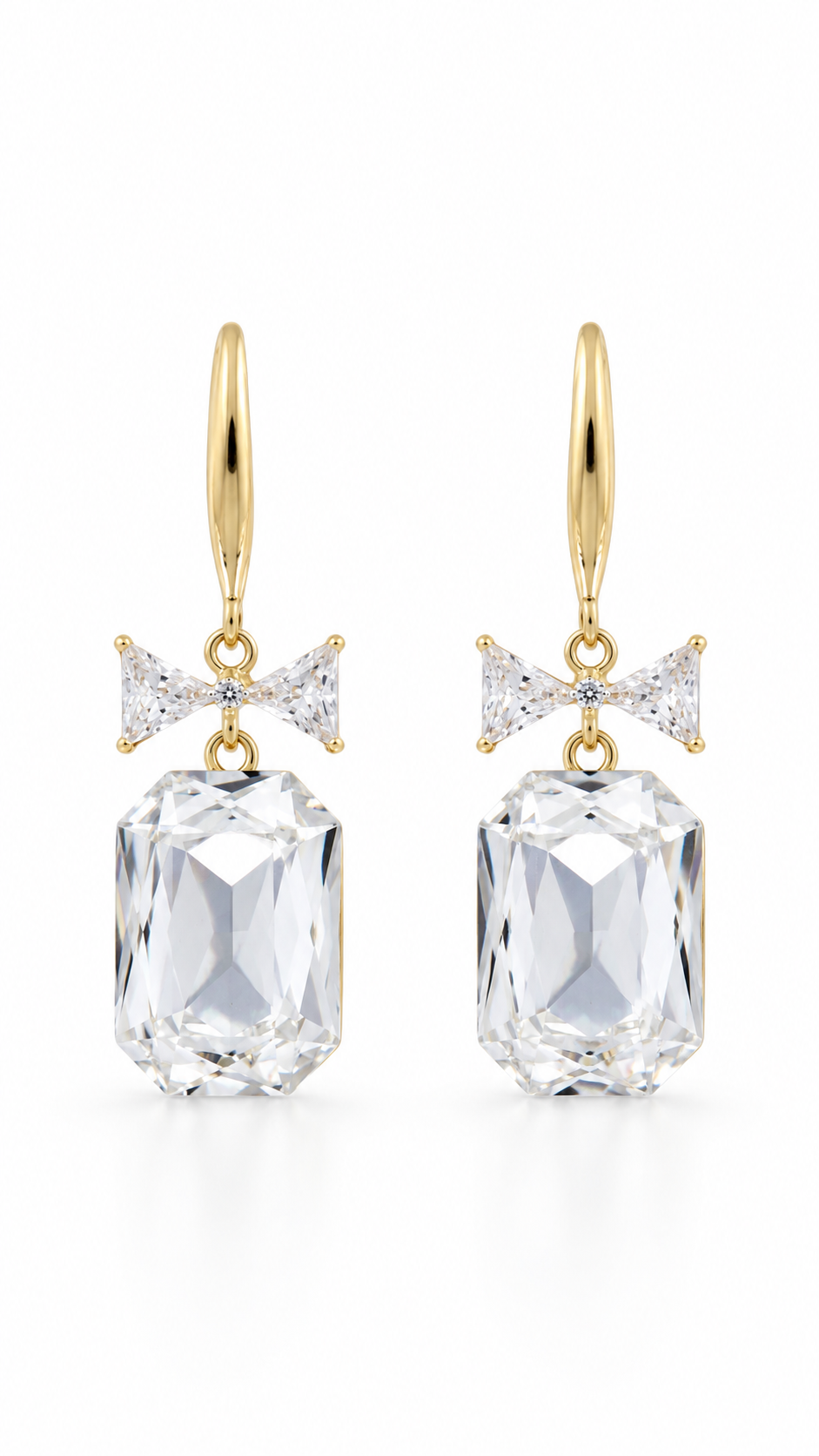 Gold Bow Earrings