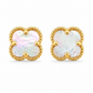 Gold-Tone Black Red green Earrings