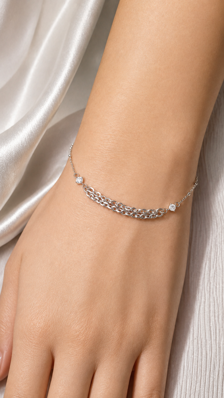 Multi-Layer Twisted Chain Bracelet