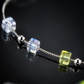 Iridescent Cube & Bead Bracelet