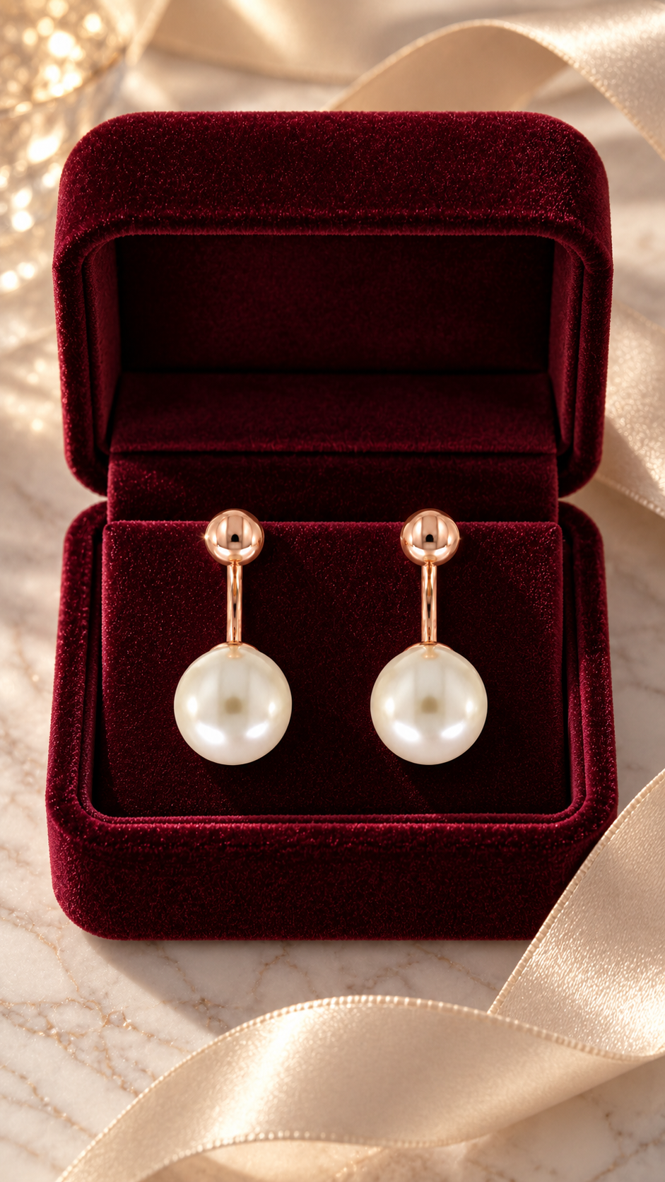 Silver Pearl Earrings