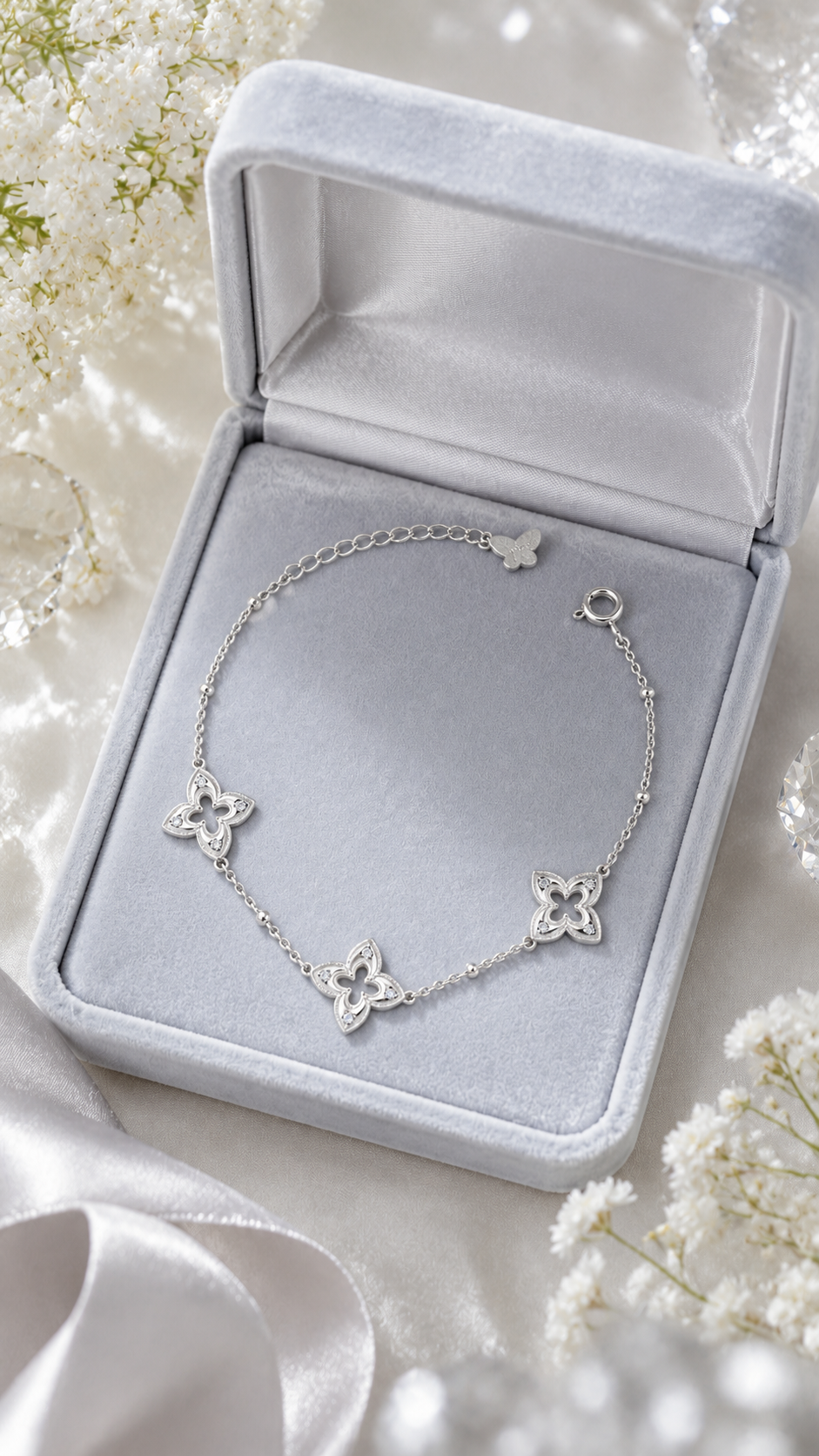 Triple Floral Bracelet