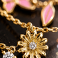 Pink Butterfly & Flower Charm Bracelet