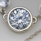 Triple Zircon Necklace for Women 925 Silver Finish Elegant Minimal Daily Wear Chain