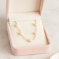 Gold Plated Pearl Chain Necklace for Women – Elegant Minimal Jewelry
