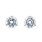Elegant Round Brilliant Solitaire Stud Earrings for Women – Sparkling White Stone, Daily Wear Premium Design