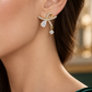 Earrings Pear Crystal