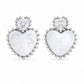 Pearl Heart Earrings