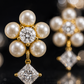 Pearl Princess-Cut Earrings