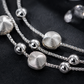 Triple-Layer Textured Chain Bracelet