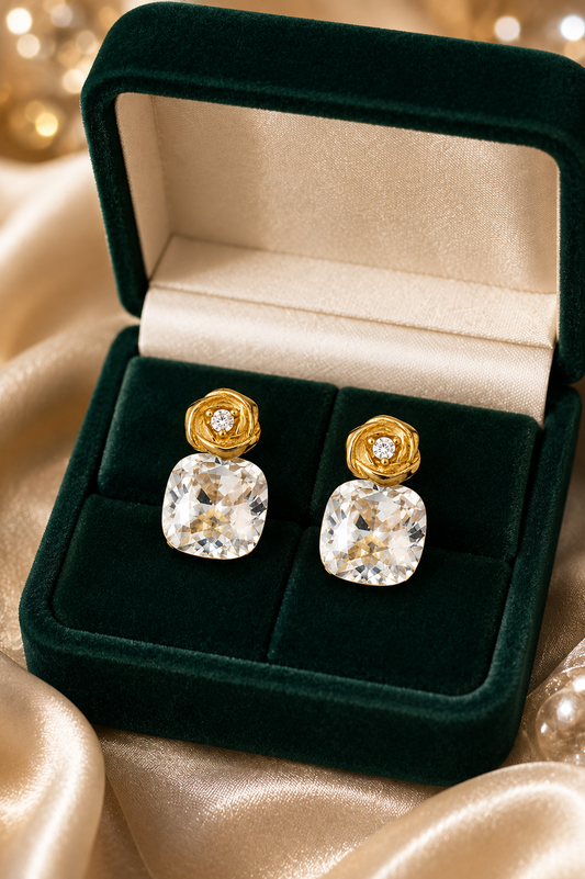 Rose Floral Earrings