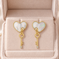 Heart & Key Earrings