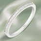 Minimal 925 Silver Baguette Zircon Band Ring for Women – Elegant Slim Finger Ring for Daily & Party Wear