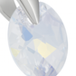 Silver Plated Round Solitaire Pendant Necklace for Women – Elegant Crystal Design